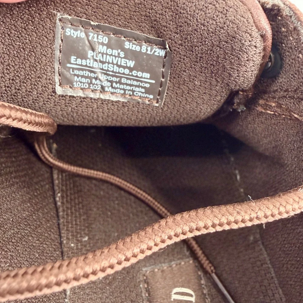Eastland Plainview Men's Brown Leather Oxford Comfort Shoes Size 8.5 Wide W